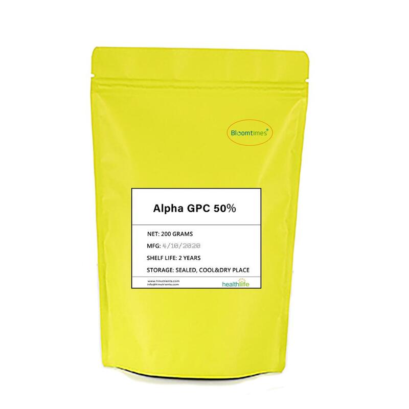 100g/200g/500g/1000g nootrópicos alfa GPC colina alfoscerato glicerilo fosfatílcolina glicerofosfathatilcolina en polvo 50%