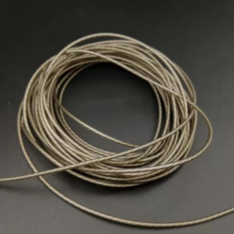 Cable de actualización para auriculares de plata de ley, hilo único de grado de fiebre DIY, 21 Núcleos OD: 1,25 MM 5N, plata pura