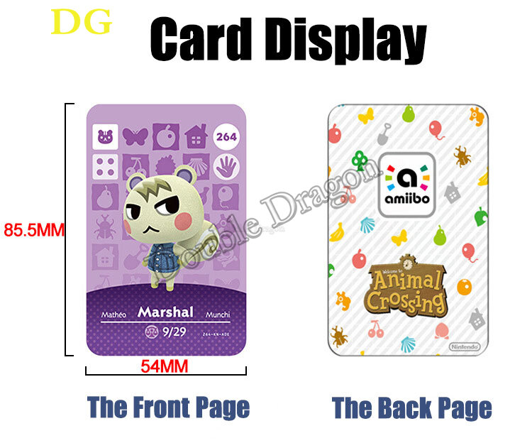 15Pcs 001-210 Whitney Maple Animal Croing Card 미니 NFC 새로운 호라이즌 태그 Ntag215 스위치/스위치 라이트 용 게임 카드