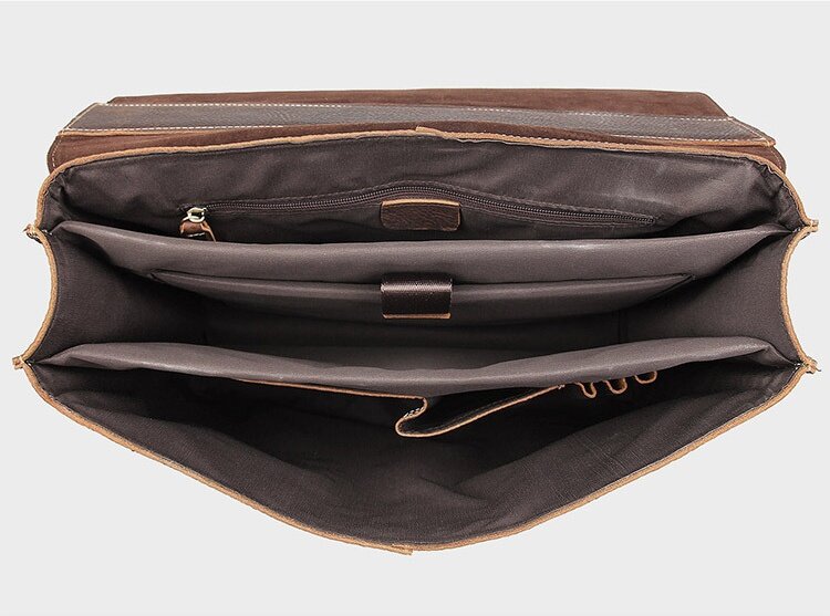 Newsbird الرجال حقيبة حقيبة جلد طبيعي حقيبة لابتوب ل 17 بوصة طبقة مزدوجة العمل حقائب للرجال الذكور طبيب طبقة حقيبة اليد