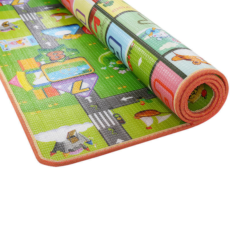 XPE-alfombra plegable para gatear para bebé, tapete grueso respetuoso con el medio ambiente, de seguridad, no tóxico