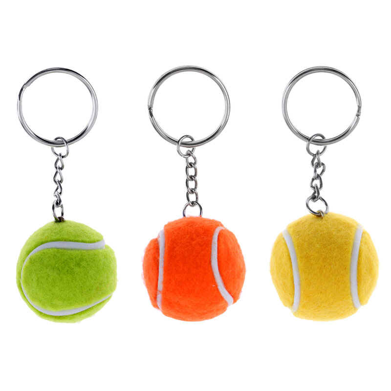 Mini tênis bola chaveiro chave celular ornamento tênis lembrança
