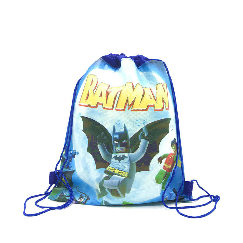 1pcs Spider-man/Batman drawstring bags cartoon design drawstring bags kids boy favor spiderman bags spider man party decoration