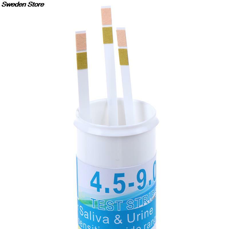 A venda quente 150 tiras engarrafou ph 4.5-9.0 da escala do papel do teste do ph para o indicador da urina & da saliva