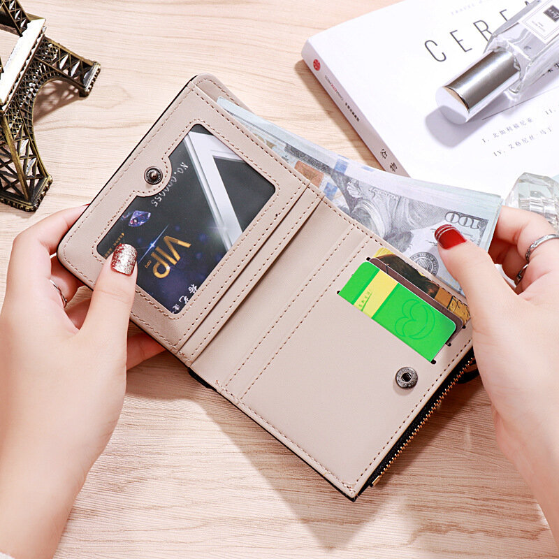 여성용 가죽 슬림 지갑, 럭셔리 브랜드 지갑, 소형 지갑, 탑 셀러 디자이너 지갑, Moda Mujer 2022