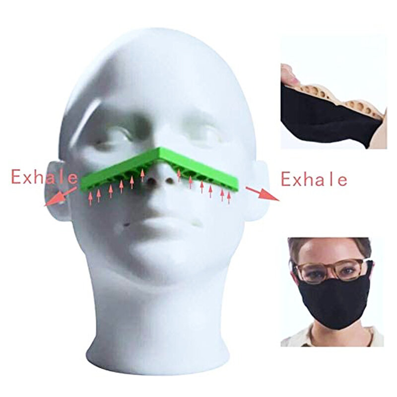 Mascarilla adhesiva antiniebla para mujer, máscara facial protectora, accesorios de puente nasal, DIY