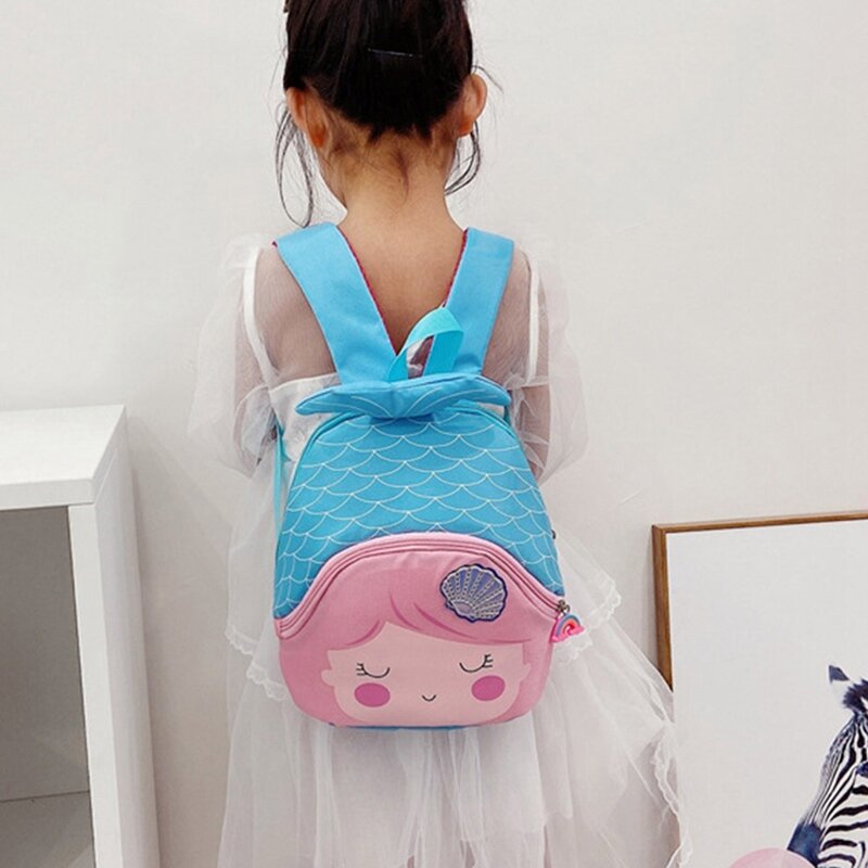 Cartone animato Fish School Bag Fashion Schoolbag Student Girls Lovely Backpack Mochila Kindergarten 3D Book Bags zaini bambini