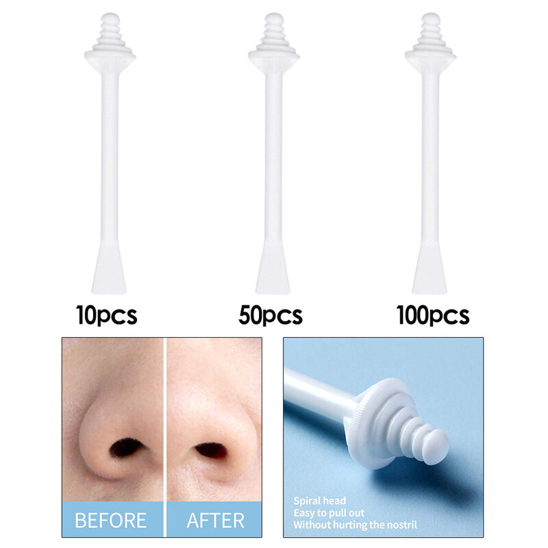 O aplicador descartável da cera do nariz varas espátulas para a limpeza nasal varas faciais da cera do nariz da remoção do cabelo da sobrancelha