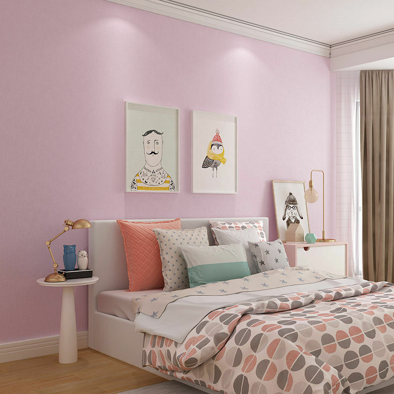 Papel tapiz grueso impermeable de PVC para decoración del hogar, pegatinas de Color sólido autoadhesivas para pared del Hotel y sala de estar, tipo de seda