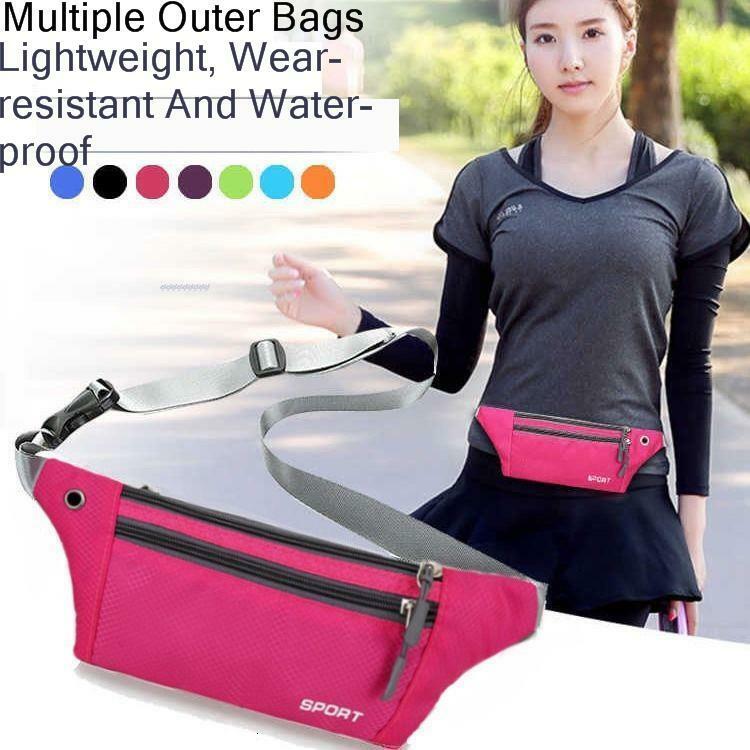 Unisex Waist Bags Travel Handy Pack Waist Belt Zip Pouch Handy Fanny Pack for Outdoor Travel Climbing Hiking Pocket Tools