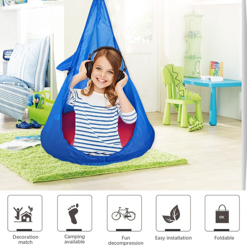 Mocassins cadeira infantil do hammock, cadeira para crianças, móveis internos, pendurados, para áreas externas