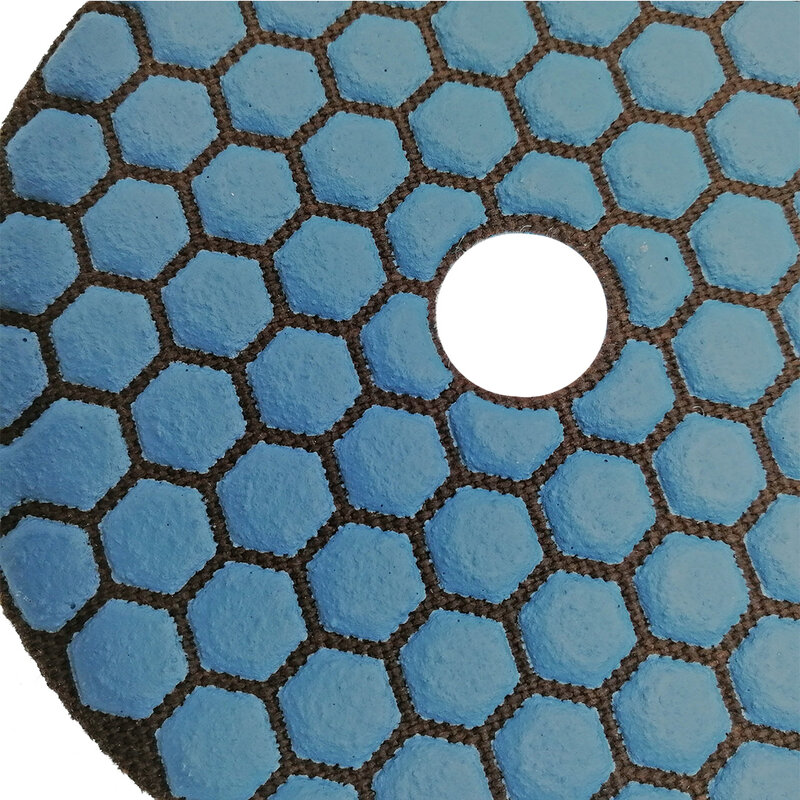Shdiatool disco de polimento flexível em resina #50, 7 peças de 4 ", lixa de pedra seca, disco de mármore e granito, 100mm