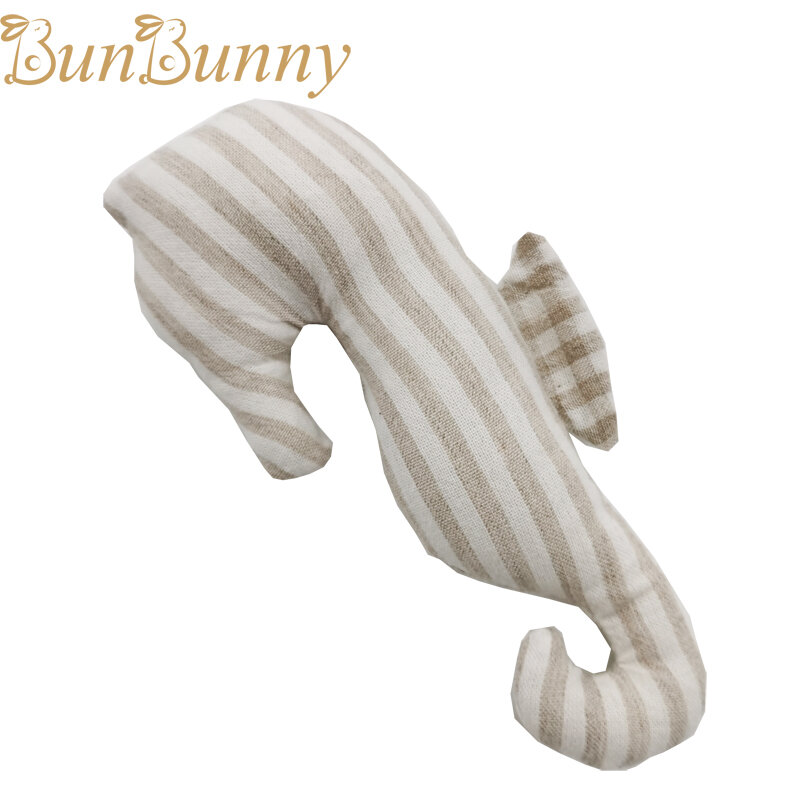 赤ちゃん用の天然綿のリング,動物の形をした手作りのおもちゃ,ぬいぐるみ,ミニタツノオトシゴ
