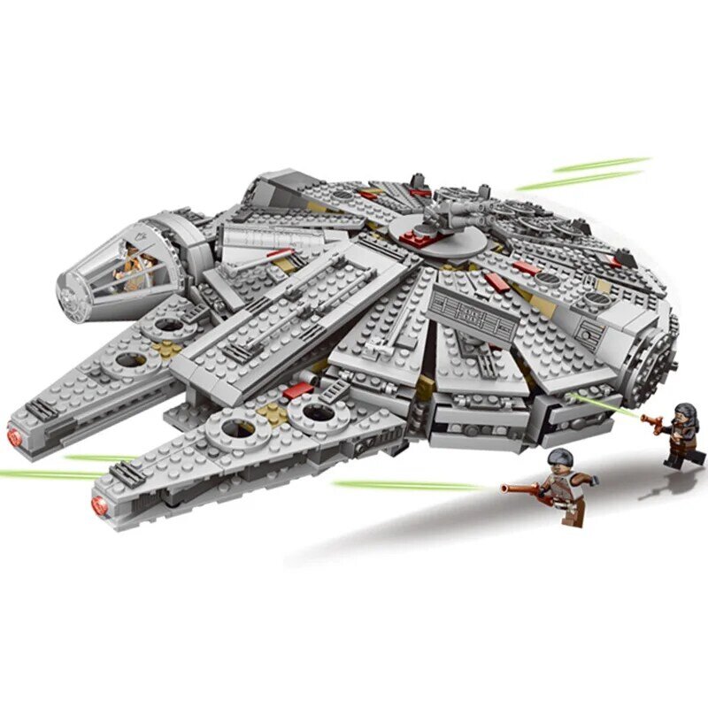 1381 Pcs Force Awakens Star Wars Millennium Falcon Spacecraft Compatible Lepining Model Building Blocks Toys for Children Gift