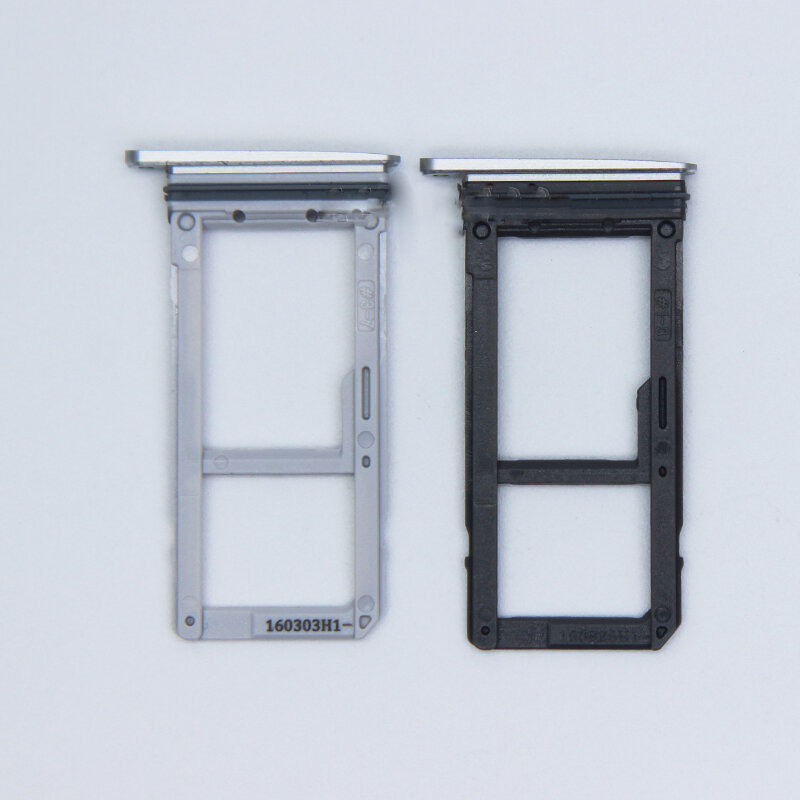Urock Single/Dual Metalen Plastic Nano Sim Card Tray Slot Houder Voor Samsung Galaxy S7 Rand G935 G935F G935A goud/Zilver/Grijs