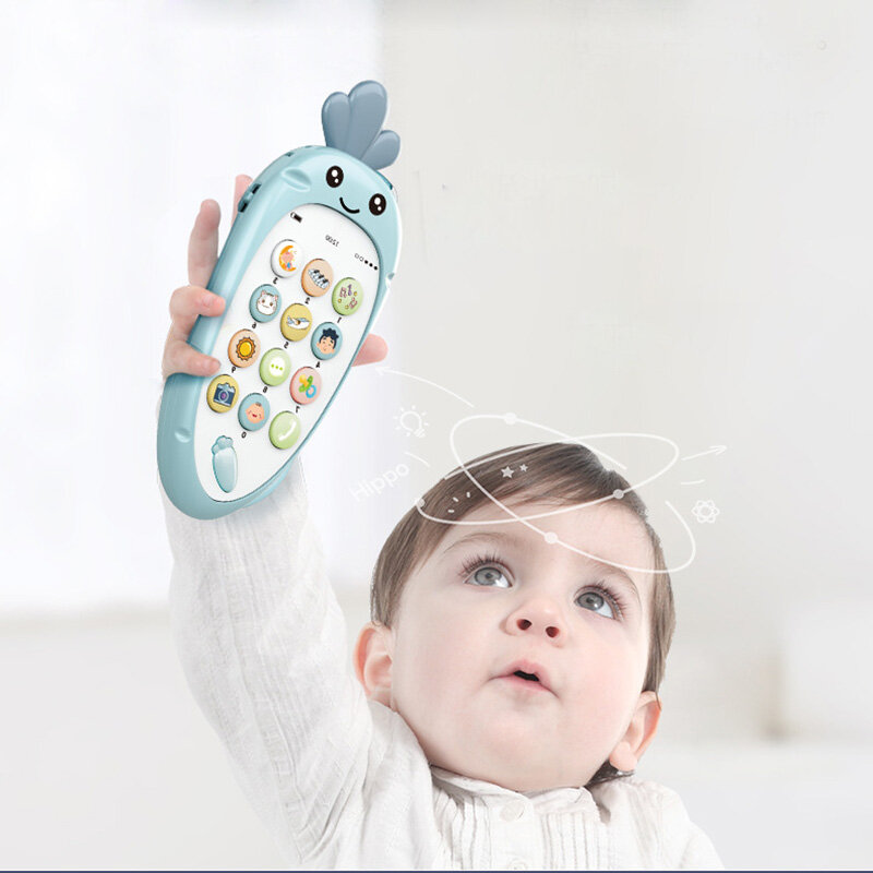 Baby Cellphone Early Education Toy Music With Teether Practice Learning Mobile Phone Toy Chrismtas Gifts