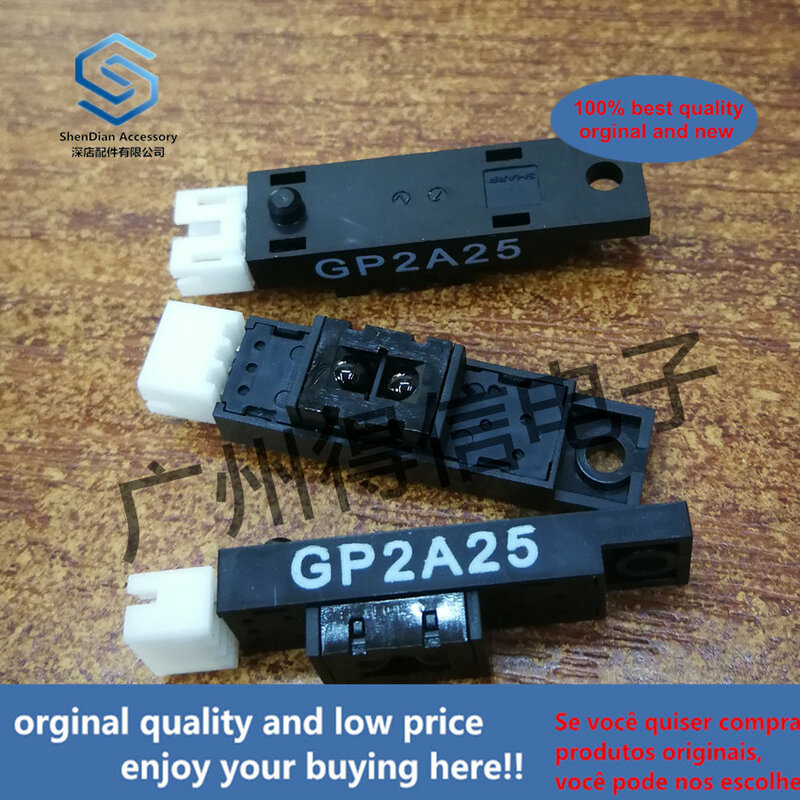 Gp2a25 novo sensor fotoelétrico refletor, 2 peças, 100% original, novidade, afiado dentro de 9mm, foto real, foto