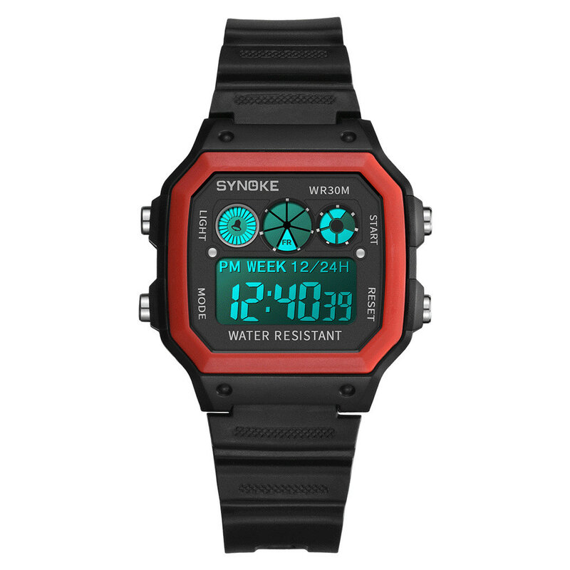 Dzieci zegarki kolorowe luminous wodoodporny elektroniczny zegarek sportowy cyfrowe zegarki na rękę mężczyźni zegar