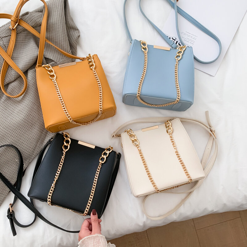 Borsa a tracolla a catena di moda borse a tracolla in pelle Pu di alta qualità per le donne borse di lusso borse da donna Designer 2021