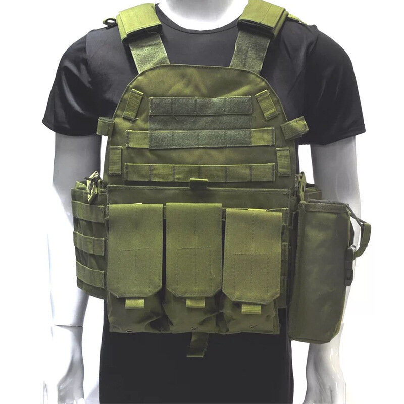 LTOHEYN Outdoor Tactics Multifunctional MOLLE Expand Convenient Military Training CS Practice Exercise 6094 Combination Vest