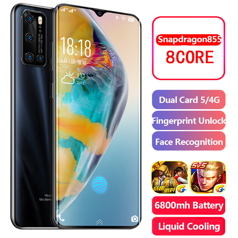 S20U 6.7inch Smartphone 8 Core 256GB ROM Snapdragon 855 Android Cellphone Dual SIM Mobile Phone Cell Smart Phones Free Shipping
