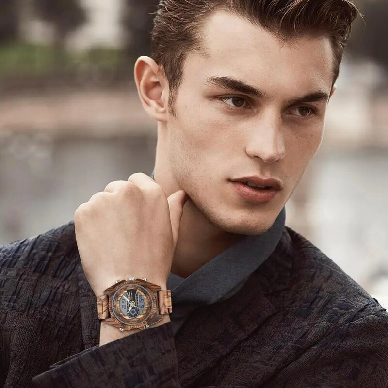 Shifenmei zegarki męski modny zegarek 2019 drewniany zegarek marki luksusowy chronograf Sport zegarki drewniany zegarek męski zegarek damski