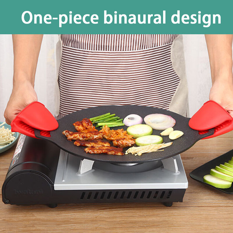 Korean Round Grill Pan Barbecue Pan Pork Belly Non-stick Cooker Maifan Stone Induction Cooker Gas Barbecue Tray