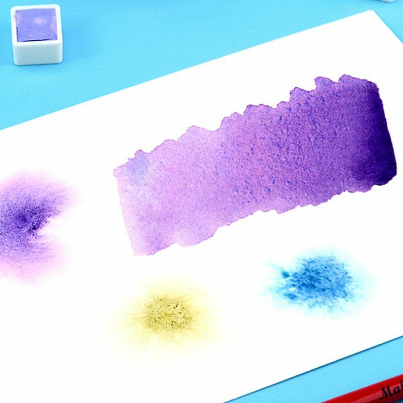 Super Vision Layered Color Watercolor Pigment Water Color Paint Half Pan for Painting Drawing Art Suppliers Aquarel Acuarelas