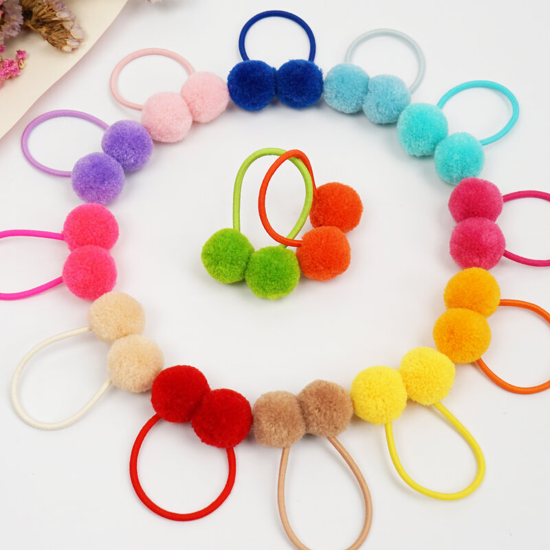 Elastic Hair Rubber Bands for Girls, Bobbles Rope, Ponytail Holder for Child, Toddlers, Kids, Hair Accessories, 20pcs