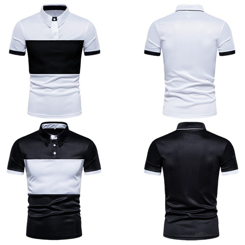New summer short-sleeved polo shirt Men's casual short-sleeved polo shirt