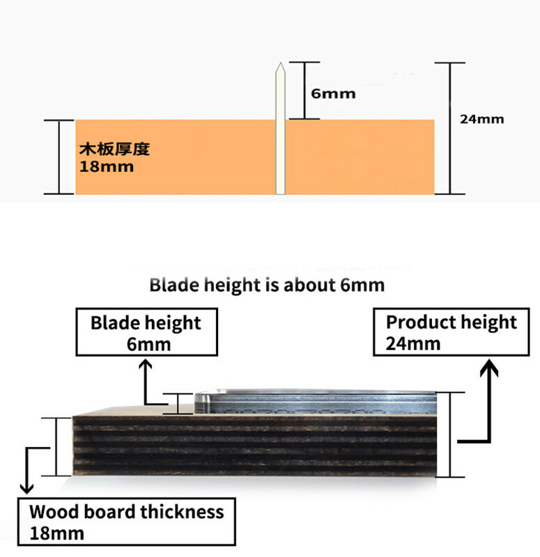 Molde de madeira, lâmina de aço japonesa, padrão de madeira para carteira, bolsa de couro, artesanato, ferramenta de soco, faca de corte, x 95mm