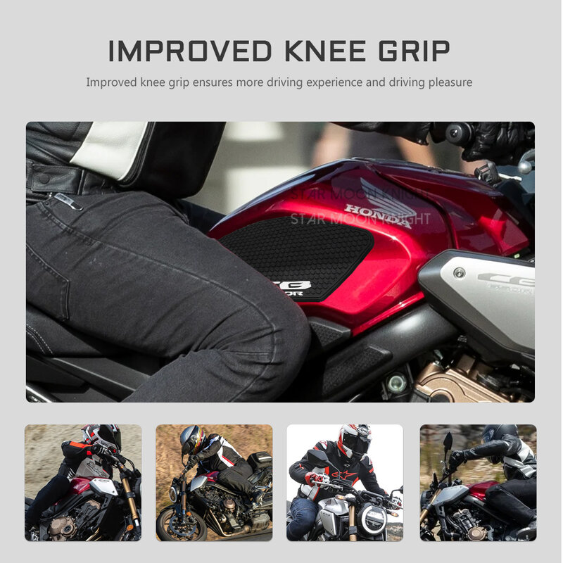 Motorcycle side fuel tank pad For HONDA CB650R CB 650 R 2019 2020 2021 Tank Pads Protector Stickers Knee Grip Traction Pad