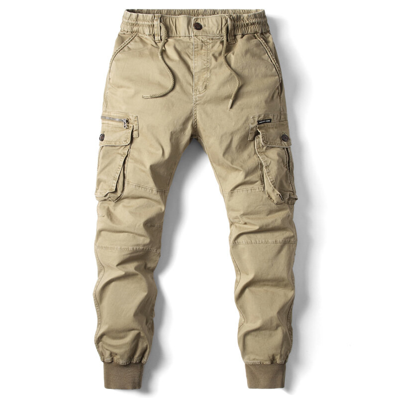 Pantalones Cargo de algodón para hombre, ropa de calle militar de longitud completa, chándal táctico de trabajo, talla grande
