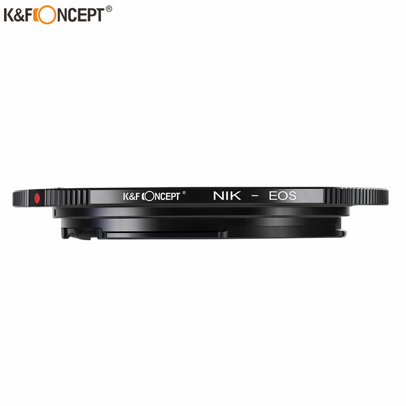 K & f-adaptador de câmera para nikon, f ai-s, canon eos ef, câmera 600d, 60d, 5d, 500d, ia-eos