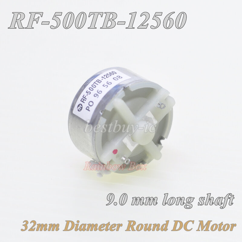 Micromotor RF500TB DC 12560, 3-12V, RF-500TB-12560, 9MM, eje largo