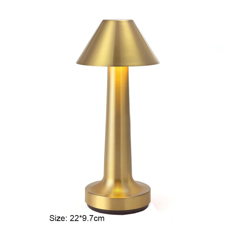 Светодиодная настольная лампа в стиле ретро, перезаряжаемый ночник с сенсорным датчиком, беспроводной декоративный светсветильник льник для ресторана, кофейни, гостиной