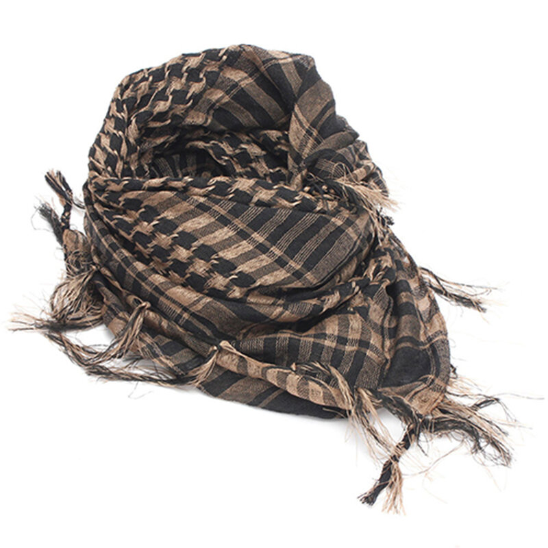 Осенние шарфы унисекс, легкий клетчатый шарф из пашмины с кисточками, Арабская пустыня