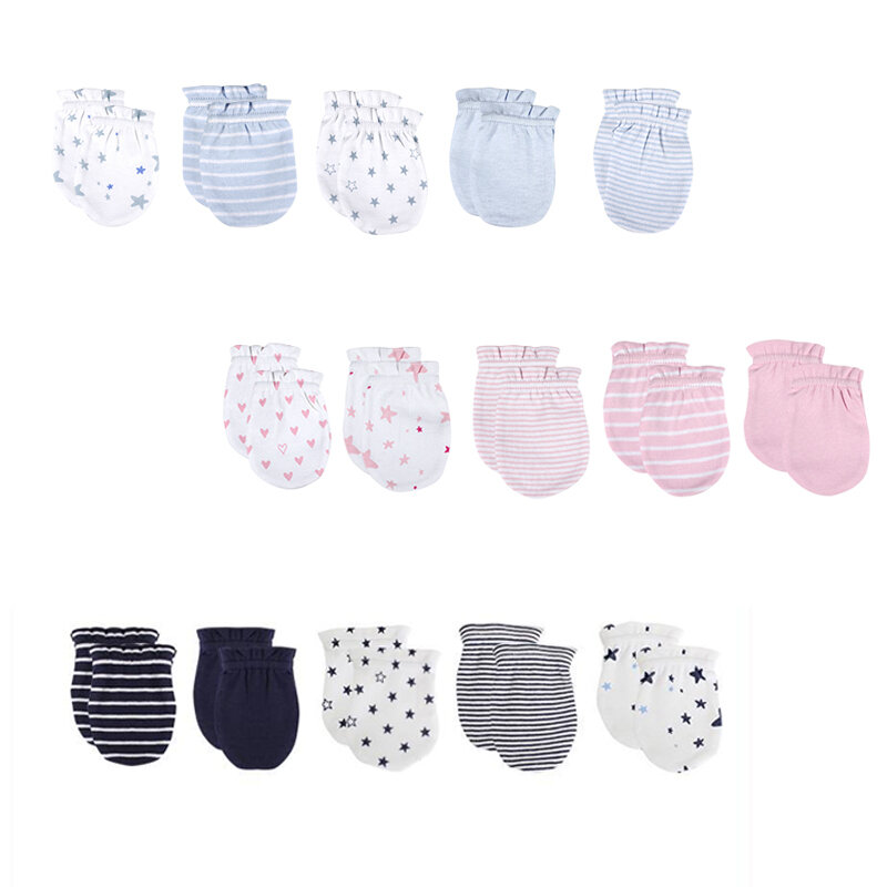 Dünne Baumwolle 0-6 Monate Baby Fäustlinge Kinder Zubehör Neugeborenen Infantil Anti-Greifen Handschuh Fuß Abdeckung Handschuh