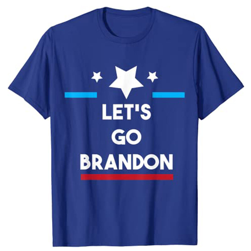 Рубашка с винтажным флагом США Let's Go, Брэндон, мужская одежда
