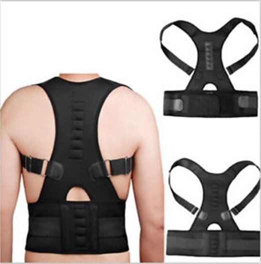 Soporte de postura magnético ajustable de grado médico, soporte para la espalda, alivia el dolor de cuello y columna vertebral, mejora la postura, Envío Gratis