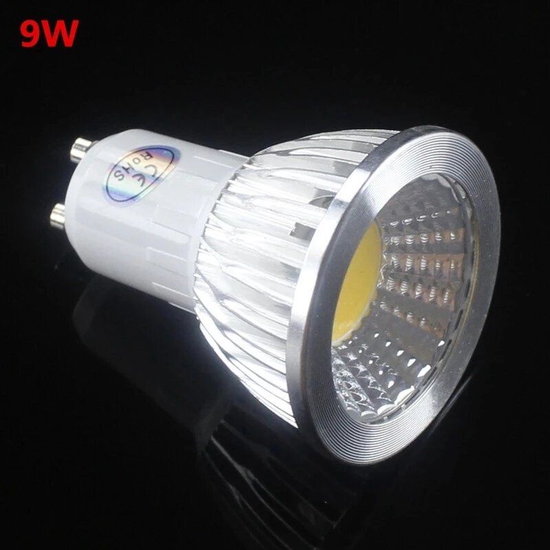 Gu10 brilhante super lâmpada pode ser escurecido led luz de teto quente/branco 85-265v 9w 12w 15w gu10 cob led lâmpada luz gu10 led spotlight