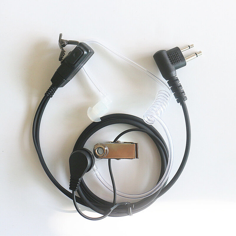 10x Geheime Akoestische Luchtbuis Oortelefoon Headset Microfoon Ptt Voor Motorola 2-Pins Tweeweg Radio Cls1110 Cp100 Cls1410
