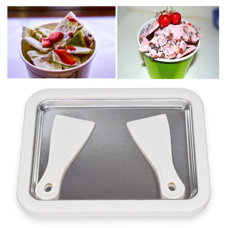 M2EE Instant Ice Cream Maker W/ 2 Ice Cream Spades Ice Cream Machine  for Home Handmade Ice Cream Yogurt Sorbet