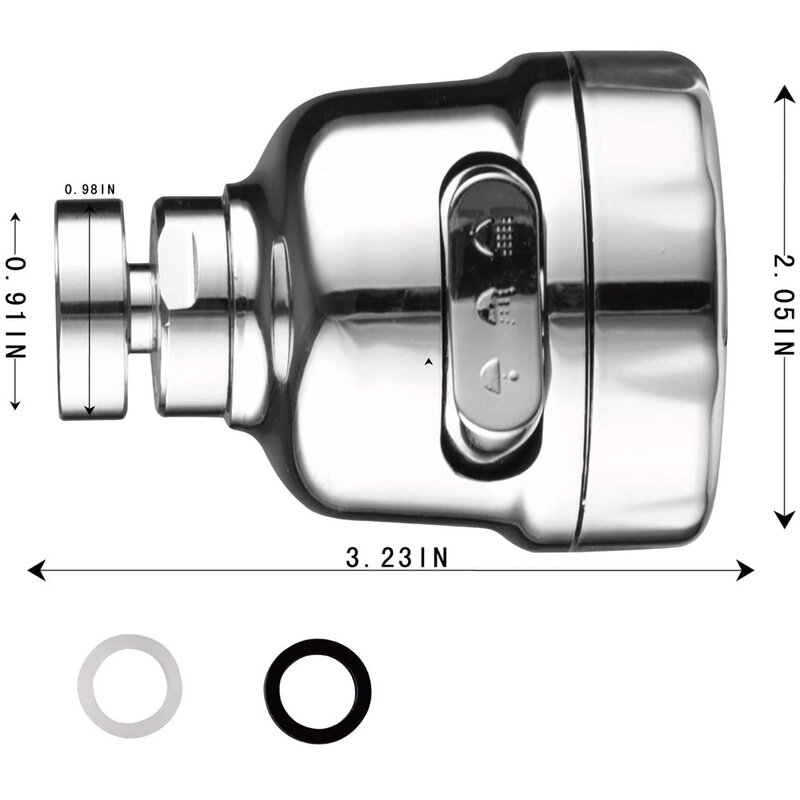 Rubinetto da cucina girevole a 360 gradi aeratore regolabile a doppia modalità spruzzatore filtro diffusore ugello a risparmio idrico connettore del rubinetto del bagno
