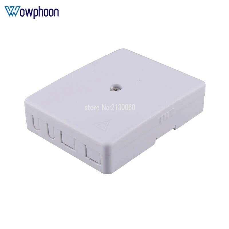 FTTH Fiber Optic Protection Box 2 Ports FTTH Desk Box ABS Material with Crew Type Fiber Optic Terminal Box