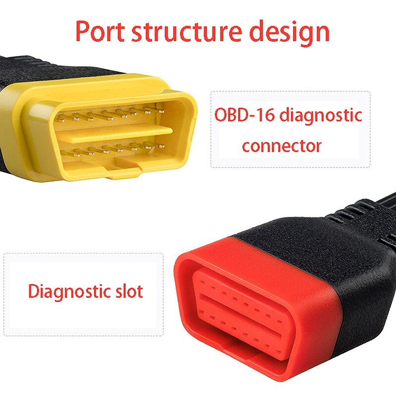 Новый OBD OBD2 удлинитель кабеля для Launch X431 V/Easydiag 3,0/Mdiag/Golo, основной 16-контактный штекер-гнездо, кабель 36 см