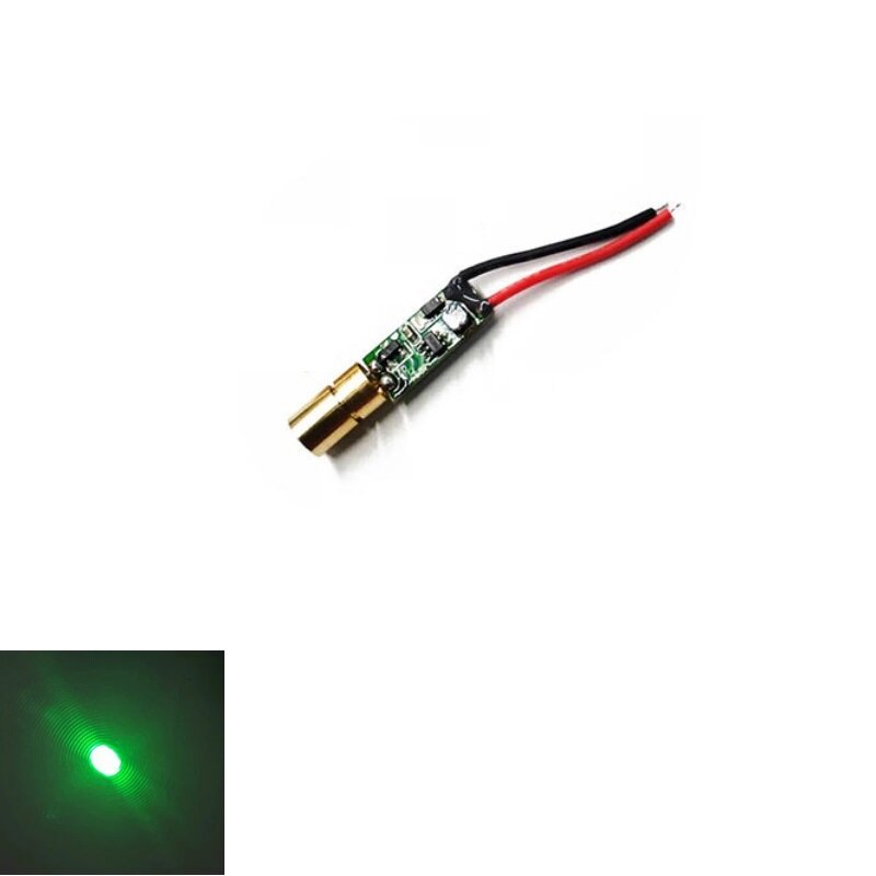 515nm 520nm 5mw mini módulo do laser do ponto do diodo do laser verde módulo do nível para apontar o posicionamento