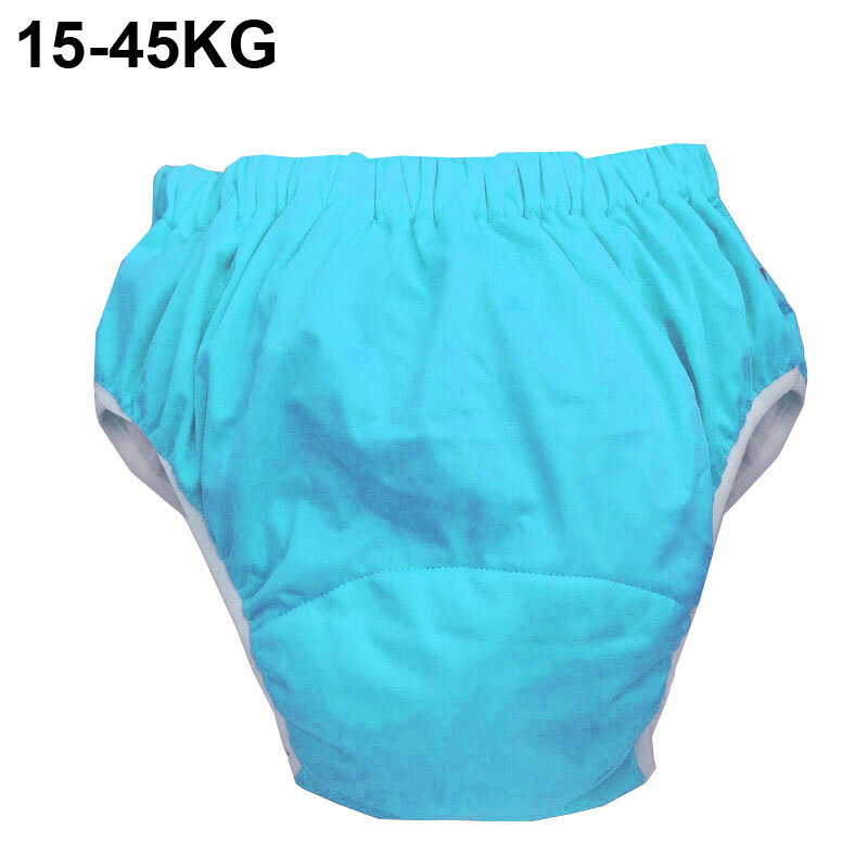 Моющийся тканевый чехол для подгузников, многоразовое нижнее белье для подростков, Детские большого размера 15-45 кг