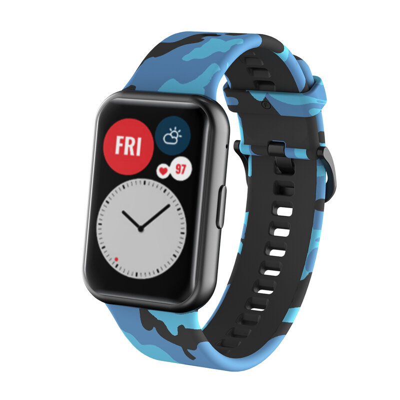 Ремешок силиконовый для Huawei Watch FIT, сменный Браслет для смарт-часов, аксессуары для наручных часов huawei watch fit 2021