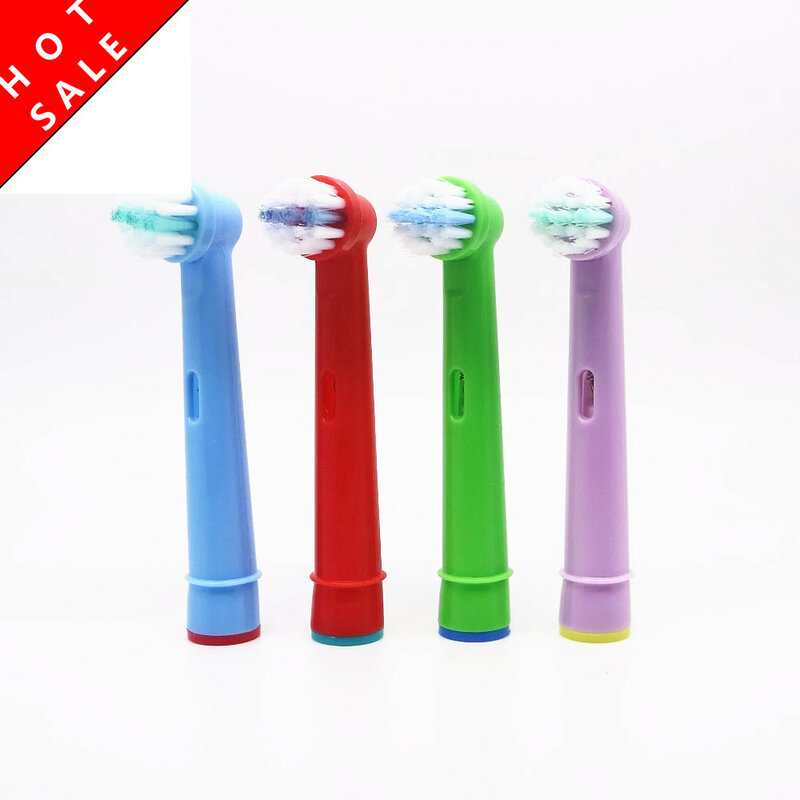 4pcs Replacement Kids Children Tooth Brush Heads For Oral-B Electric Toothbrush Fit Advance Power/3D Excel/Triumph/Pro Healt